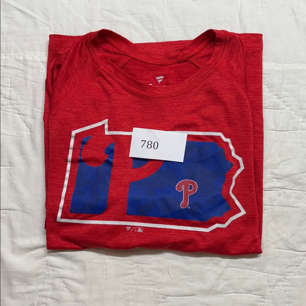 Fanatics Philadelphia Phillies MLB Red Short Sleeve Dri-FIT Performance Tee - Picture 6 of 6